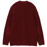 Cardigan girocollo in rosso Undercover - uomo 
