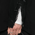 Camicia con abbottonatura in nero Undercover - uomo 