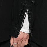 Camicia con abbottonatura in nero Undercover - uomo 