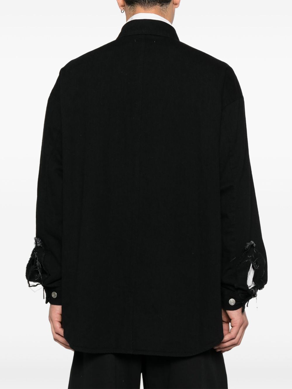 Camicia con abbottonatura in nero Undercover - uomo 