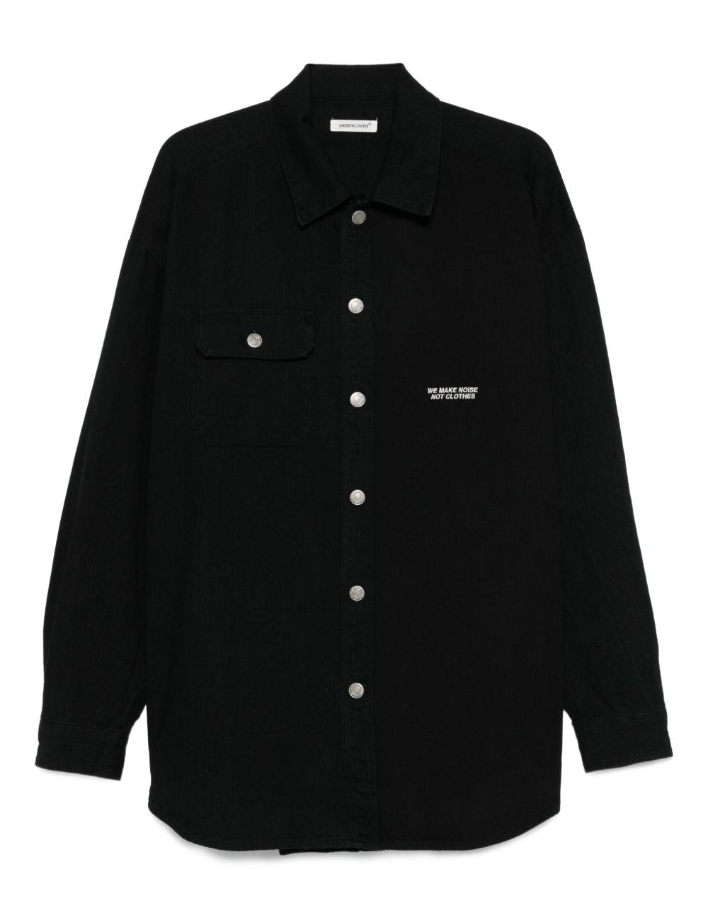 Camicia con abbottonatura in nero Undercover - uomo 