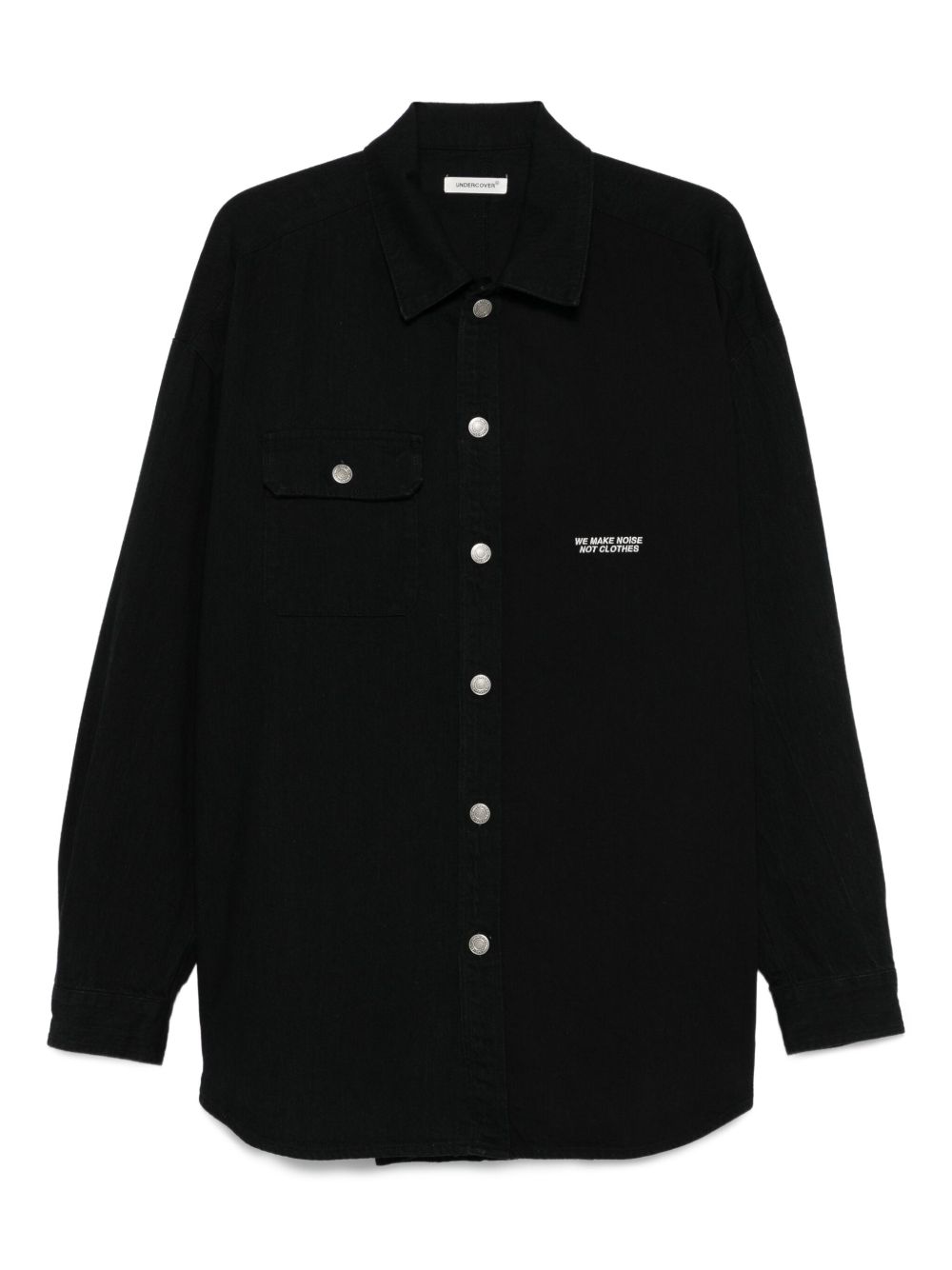 Camicia con abbottonatura in nero Undercover - uomo 