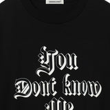 T-shirt You don't know me con zip in nero Undercover - uomo 