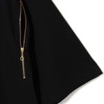 T-shirt You don't know me con zip in nero Undercover - uomo 