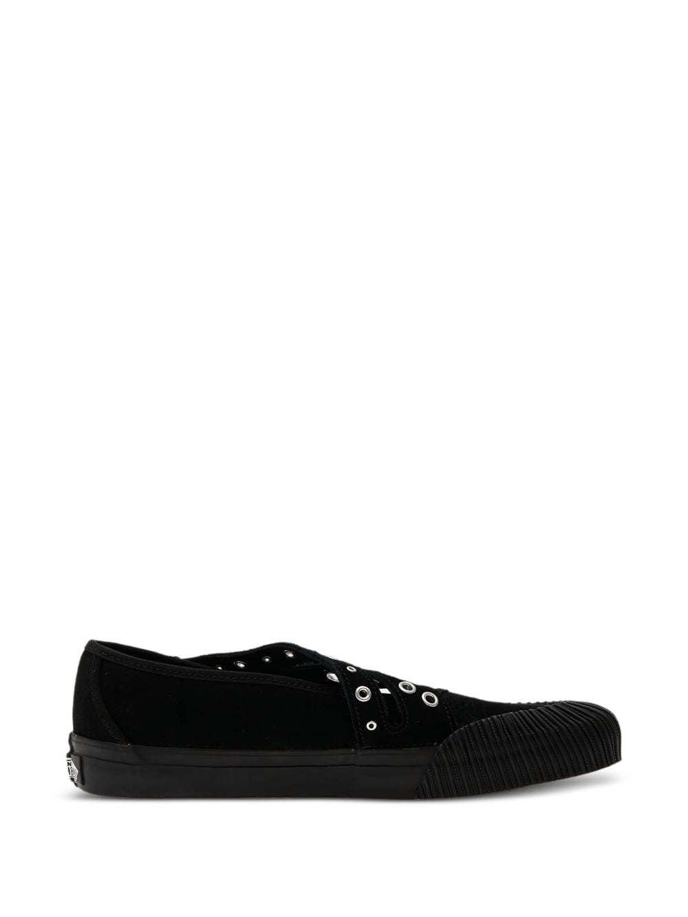 Sneakers basse con occhielli in nero Vans - donna 