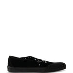 Sneakers basse con occhielli in nero Vans - donna 