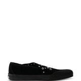 Sneakers basse con occhielli in nero Vans - donna 