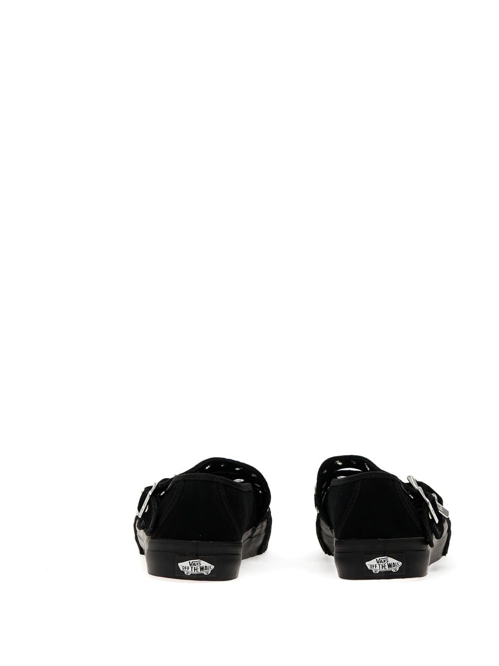 Sneakers basse con occhielli in nero Vans - donna 