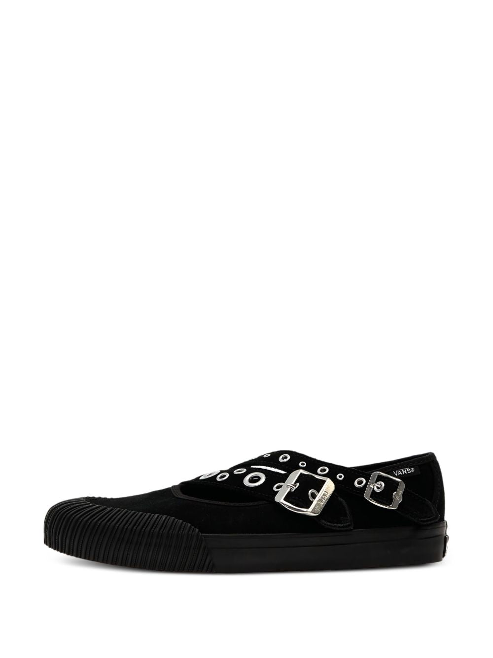Sneakers basse con occhielli in nero Vans - donna 