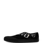 Sneakers basse con occhielli in nero Vans - donna 