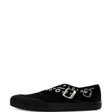 Sneakers basse con occhielli in nero Vans - donna 