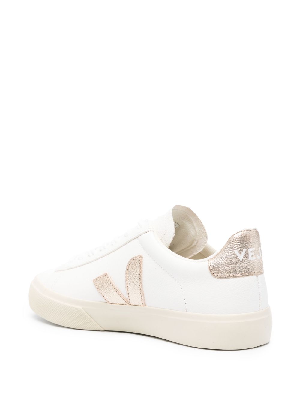 Sneakers Campo in bianco e oro 