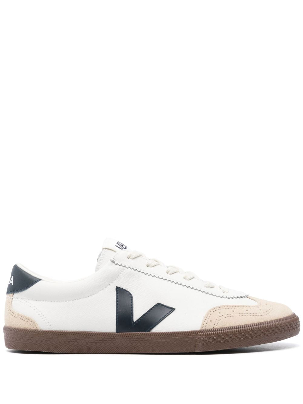 Sneakers basse volley in bianco e beige Veja - uomo 
