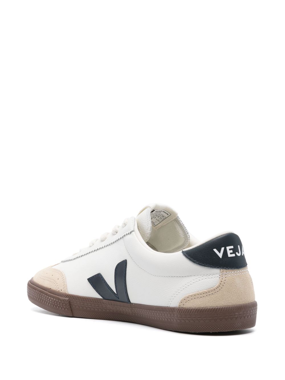 Sneakers basse volley in bianco e beige Veja - uomo 