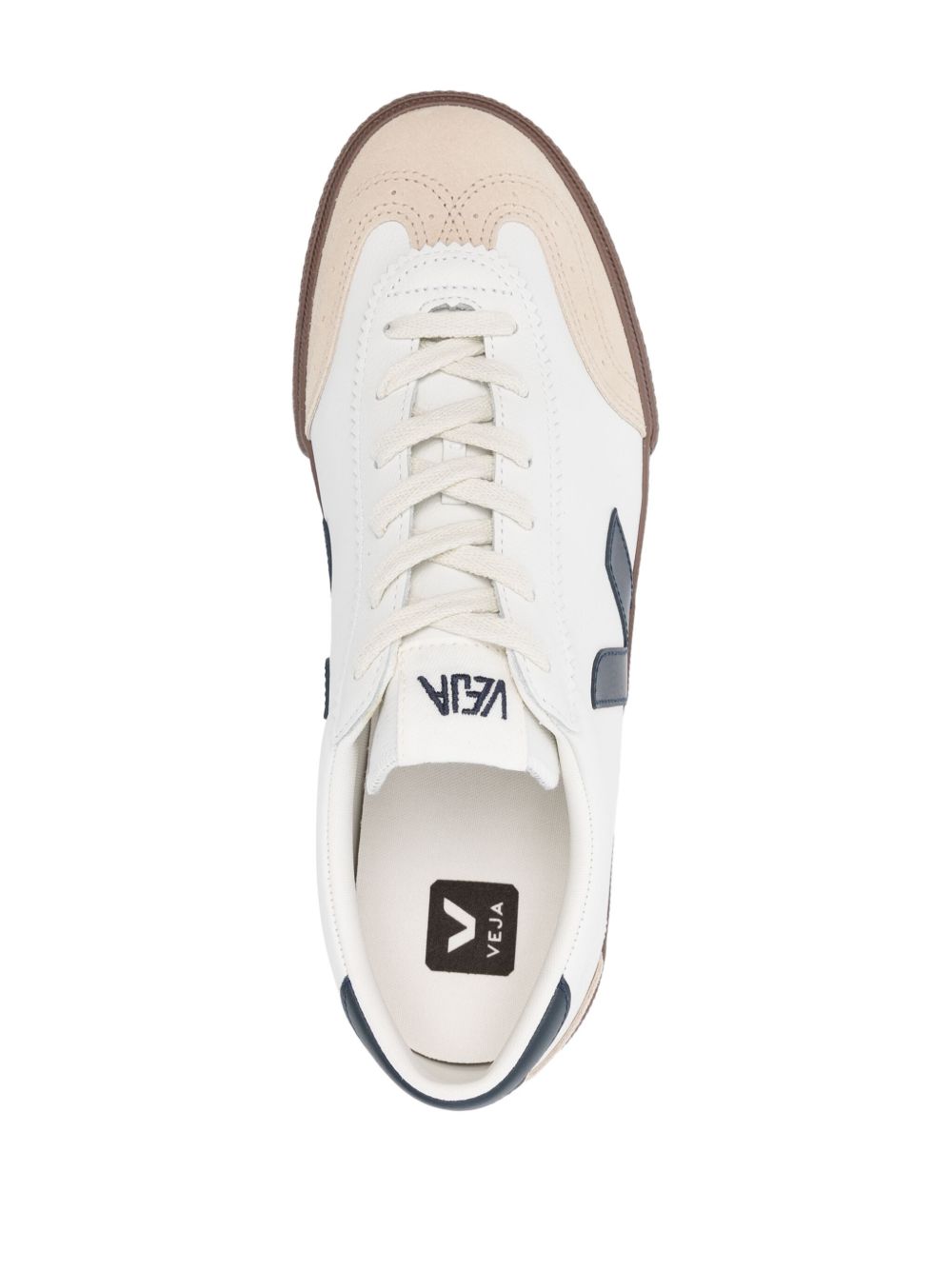 Sneakers basse volley in bianco e beige Veja - uomo 