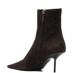 Stivaletti a punta in marrone Victoria beckham - donna 
