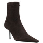 Stivaletti a punta in marrone Victoria beckham - donna 