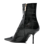 Stivali Sloan con effetto coccodrillo in nero Victoria beckham - donna 