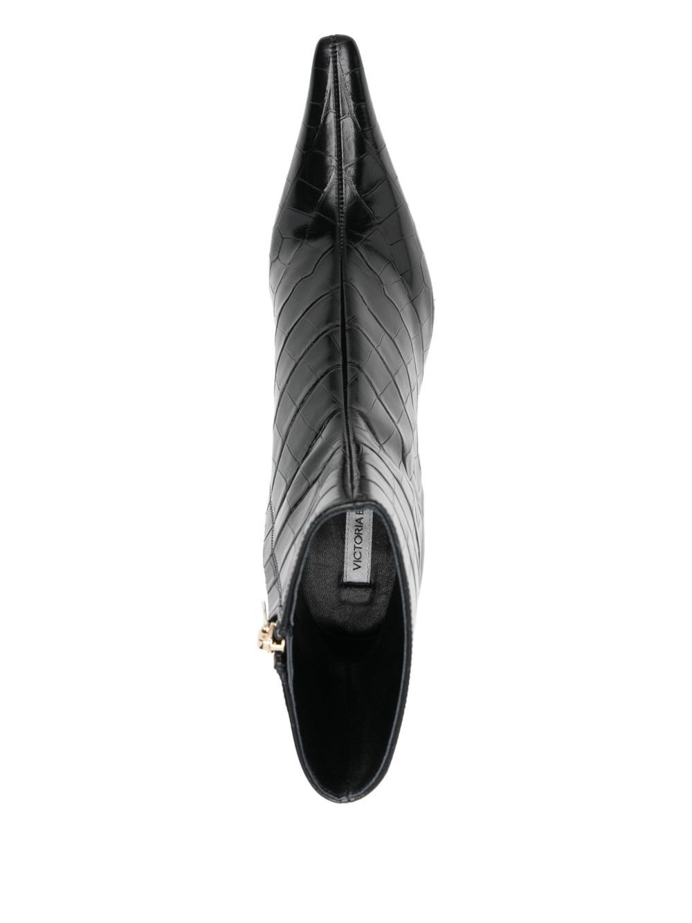 Stivali Sloan con effetto coccodrillo in nero Victoria beckham - donna 