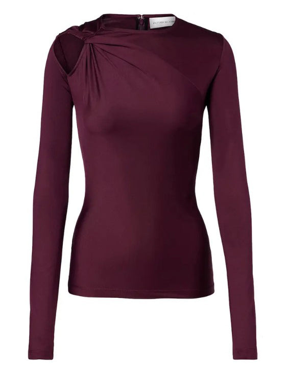 Top a maniche lunghe con dettagli cut-out Victoria Beckham - donna 