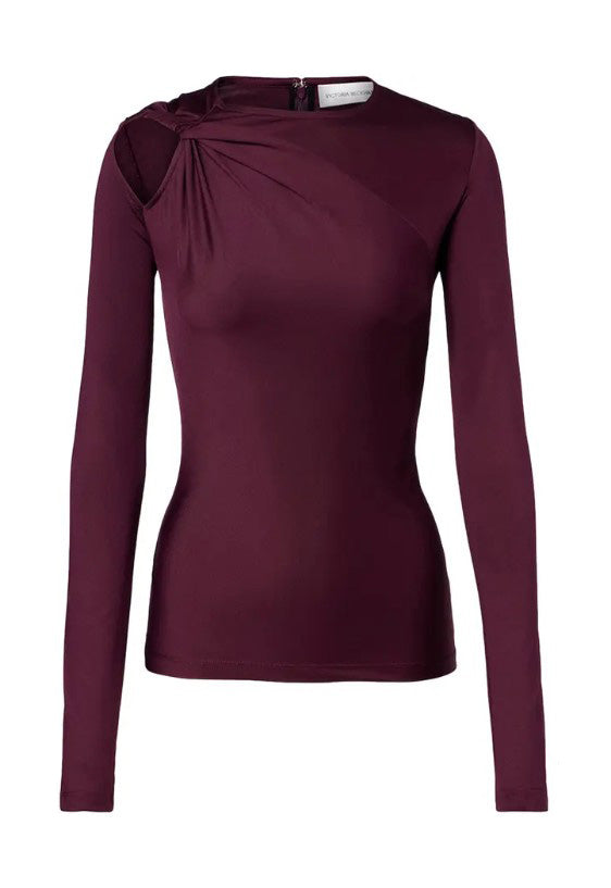 Top a maniche lunghe con dettagli cut-out Victoria Beckham - donna 