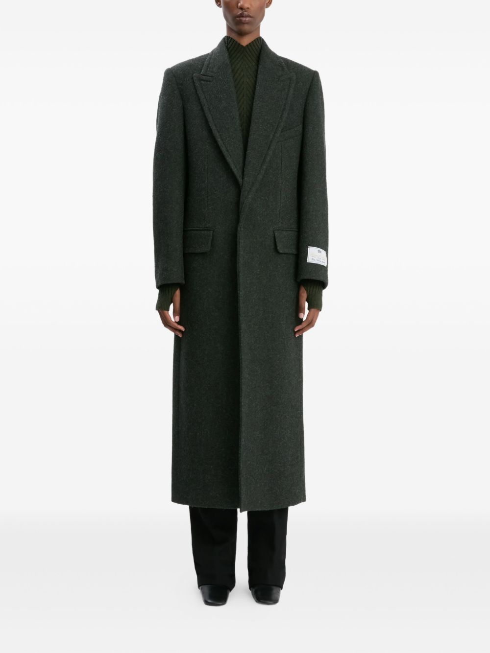Cappotto in lana in verde Victoria beckham - donna 