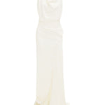Abito lungo con scollo a cappuccio in bianco Victoria beckham - donna 