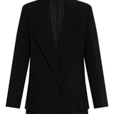 Blazer doppio petto con revers a lancia in nero Victoria beckham - donna 