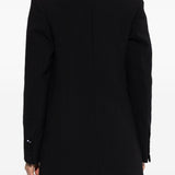 Blazer doppio petto con revers a lancia in nero Victoria beckham - donna 