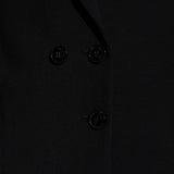 Blazer doppio petto con revers a lancia in nero Victoria beckham - donna 