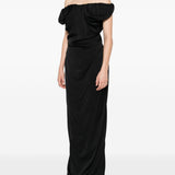 Abito lungo Ginnie Amber con spalle scoperte in nero Vivienne westwood - donna 