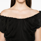 Abito lungo Ginnie Amber con spalle scoperte in nero Vivienne westwood - donna 