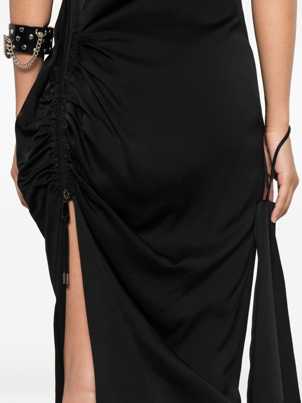 Abito lungo monospalla con drappeggio in nero Vivienne Westwood - donna 
