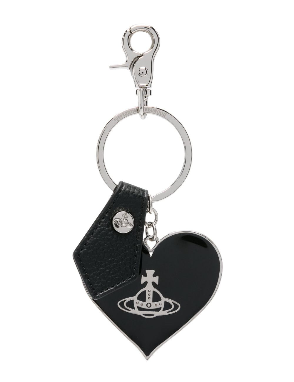 Portachiavi Mirror Heart Orb in nero Vivienne westwood - donna 