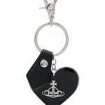 Portachiavi Mirror Heart Orb in nero Vivienne westwood - donna 