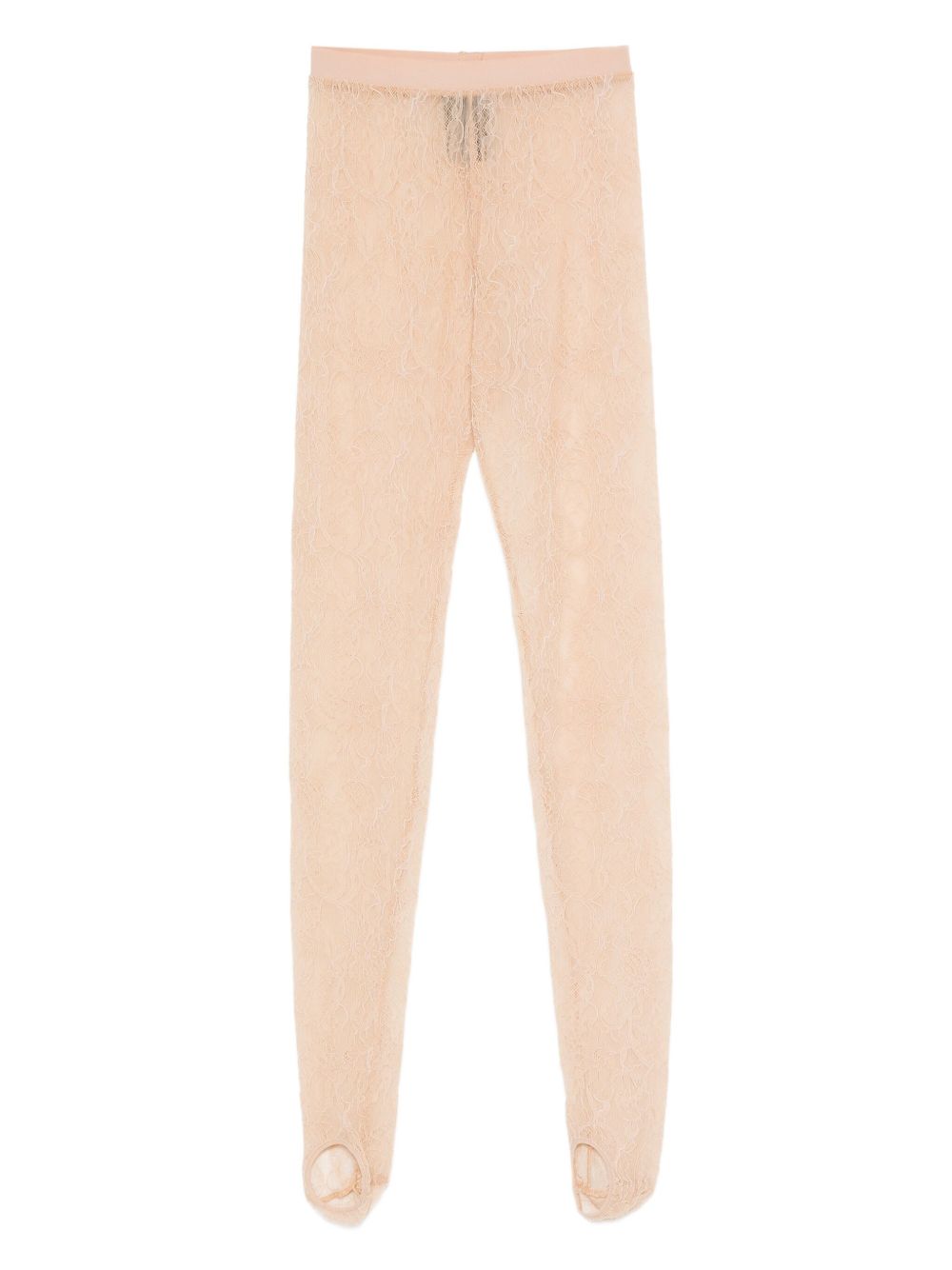 Leggings con staffe in beige Wardrobe.Nyc - donna 