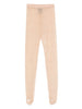 Leggings con staffe in beige Wardrobe.Nyc - donna