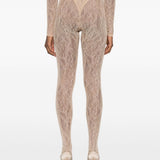 Leggings con staffe in beige Wardrobe.Nyc - donna 