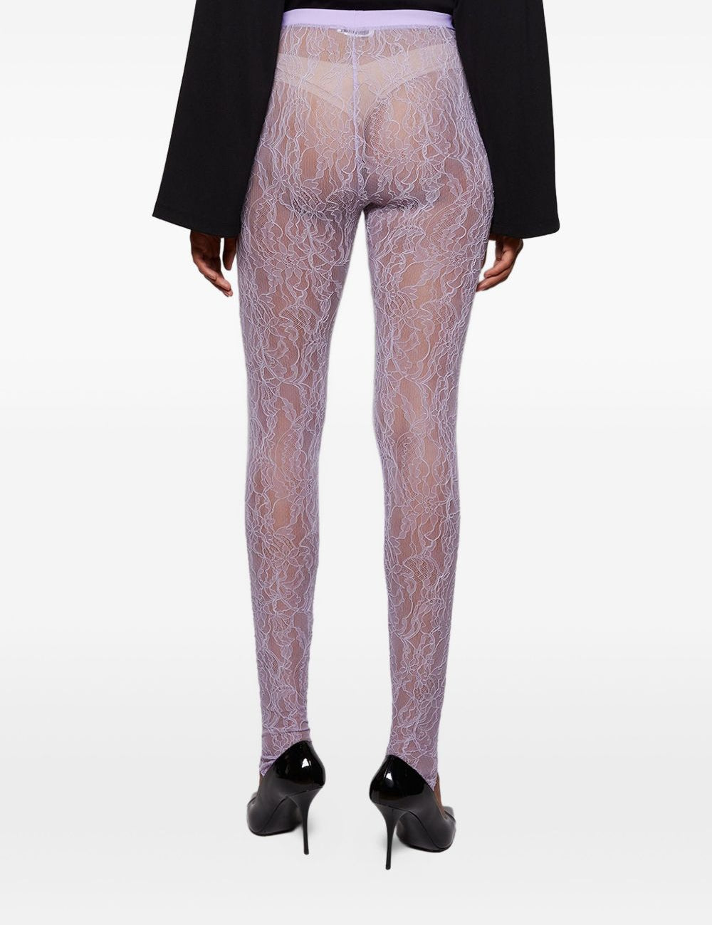 Leggings con staffa in lilla Wardrobe.Nyc - donna 