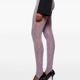 Leggings con staffa in lilla Wardrobe.Nyc - donna 