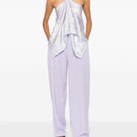 Pantaloni plissé in lilla Wardrobe.Nyc - donna 