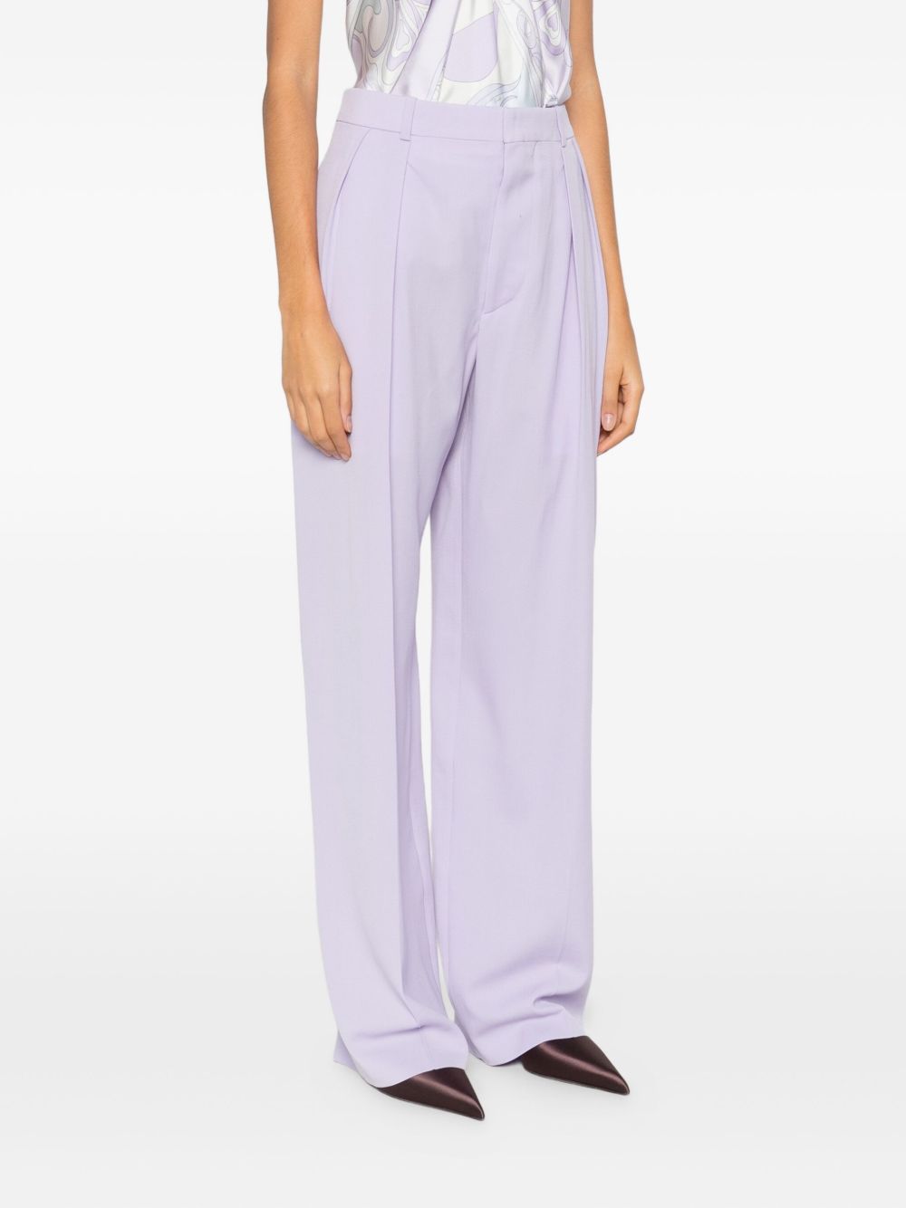 Pantaloni plissé in lilla Wardrobe.Nyc - donna 
