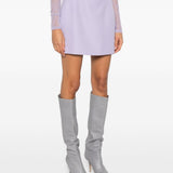 Minigonna con zip in lilla Wardrobe.Nyc - donna 