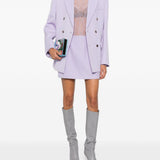 Minigonna con zip in lilla Wardrobe.Nyc - donna 
