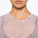 Body con maniche lunghe in lilla Wardrobe.Nyc - donna 