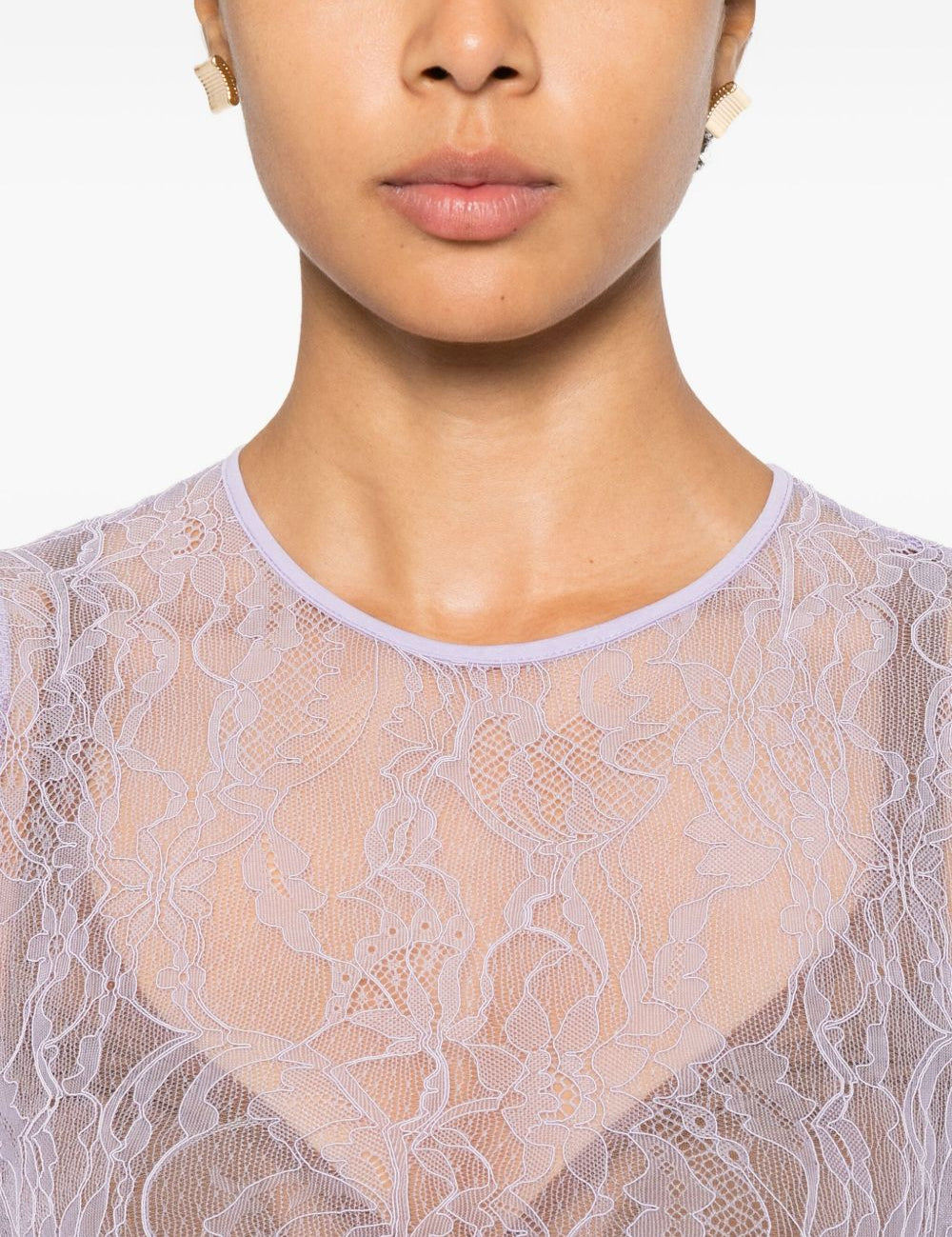 Body con maniche lunghe in lilla Wardrobe.Nyc - donna 