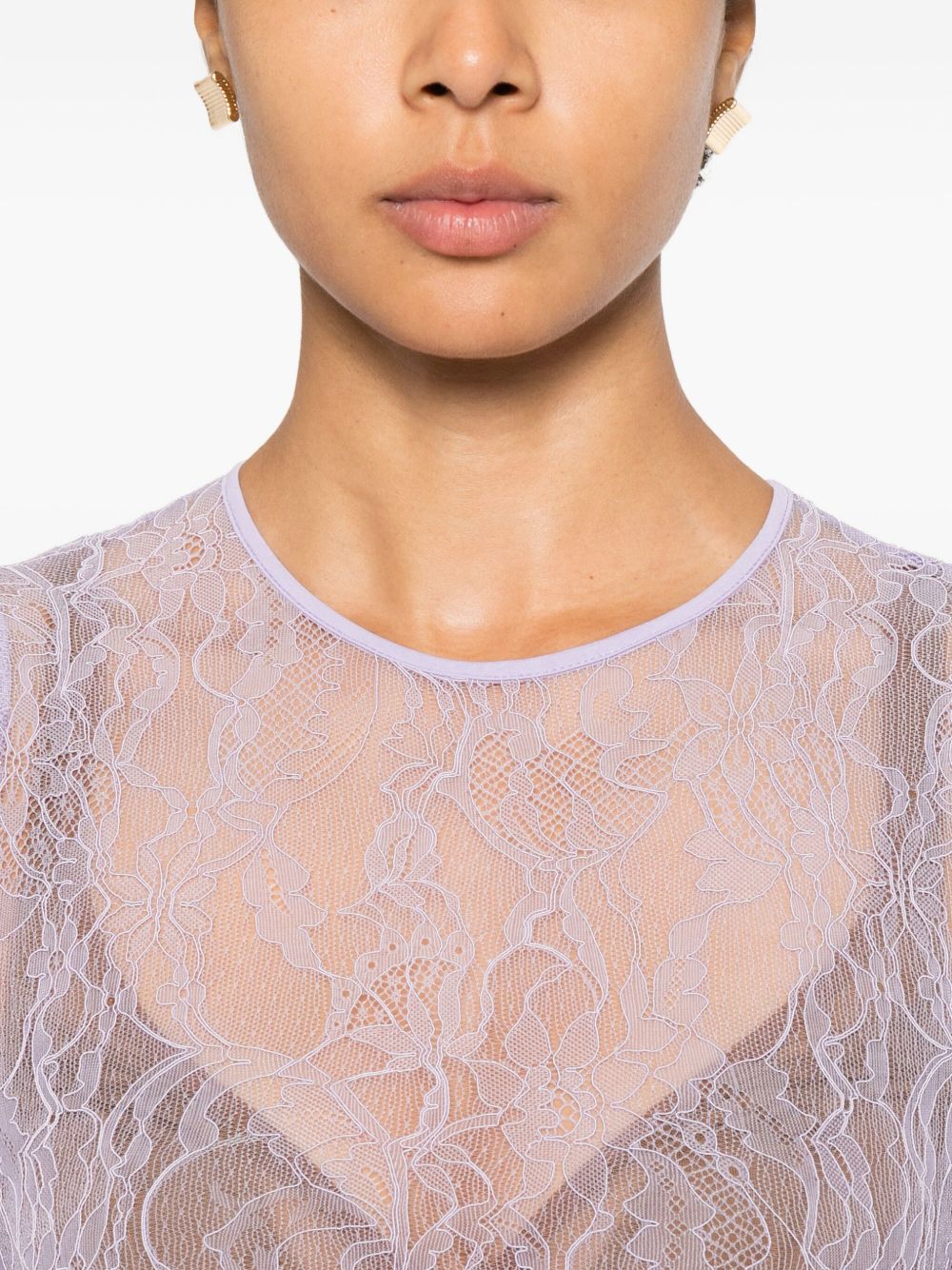 Body con maniche lunghe in lilla Wardrobe.Nyc - donna 