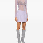 Body con maniche lunghe in lilla Wardrobe.Nyc - donna 