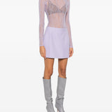 Body con maniche lunghe in lilla Wardrobe.Nyc - donna 