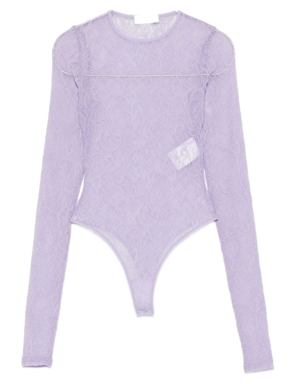 Body con maniche lunghe in lilla Wardrobe.Nyc - donna 